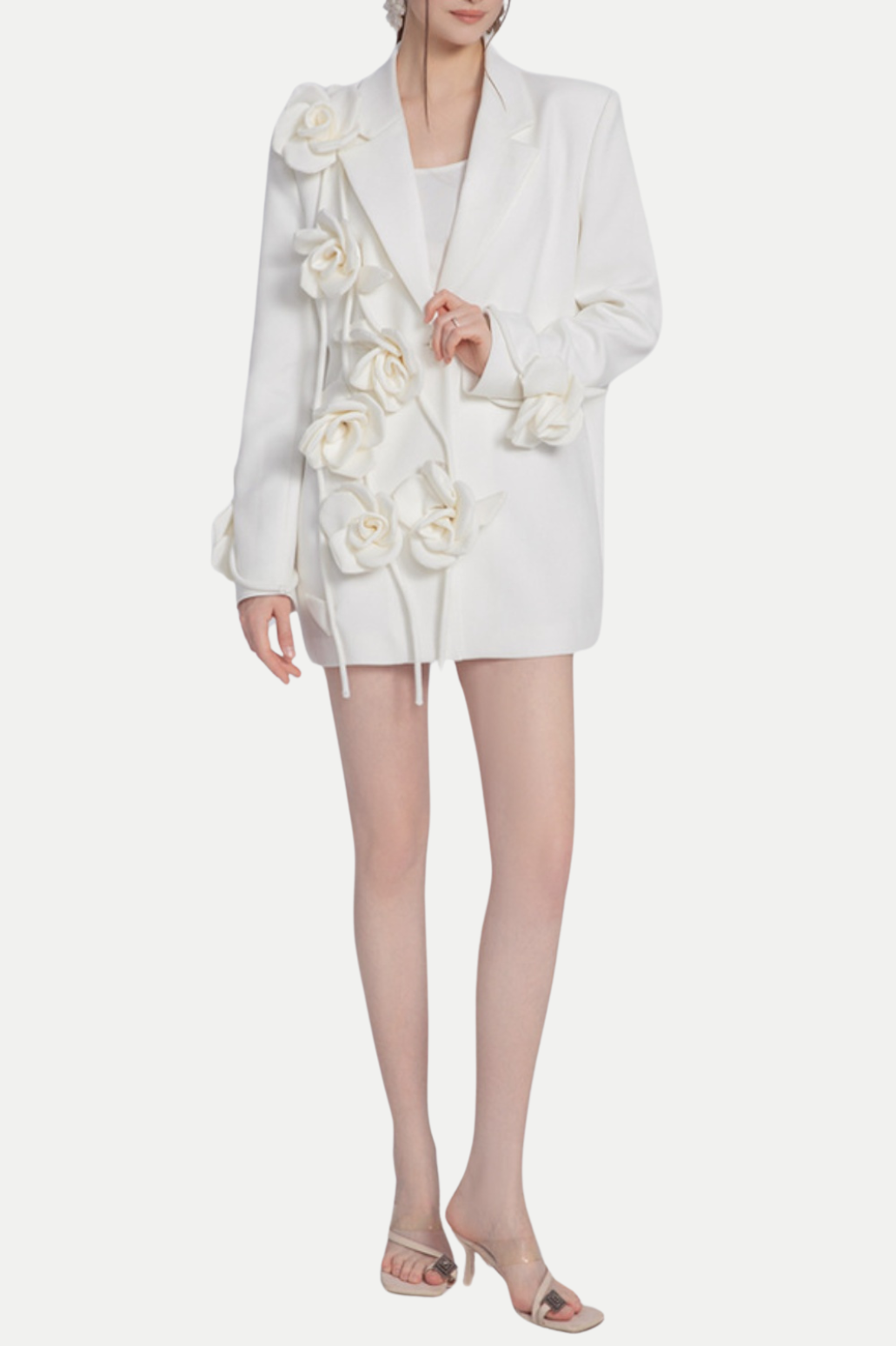 ENIRA FLORAL FRINGE BLAZER JACKET FOR PARTY