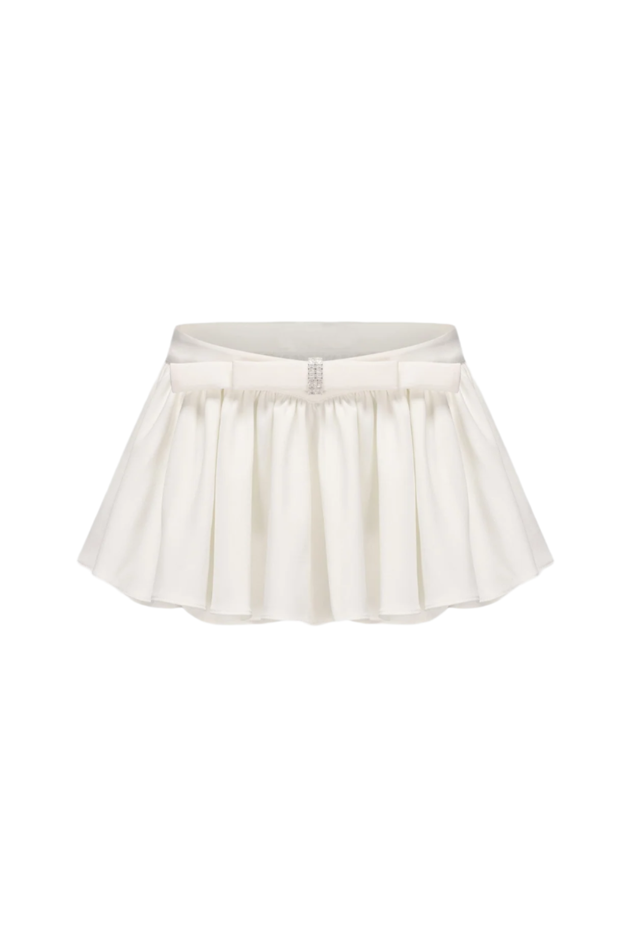 RUCHED CHIFFON RUFFLE SET - WHITE WEDDING GUEST