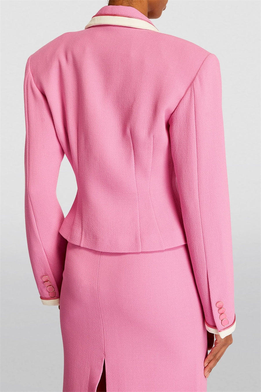 ERIKA TWO-PIECE SET – CONTRAST TRIM BLAZER & SKIRT