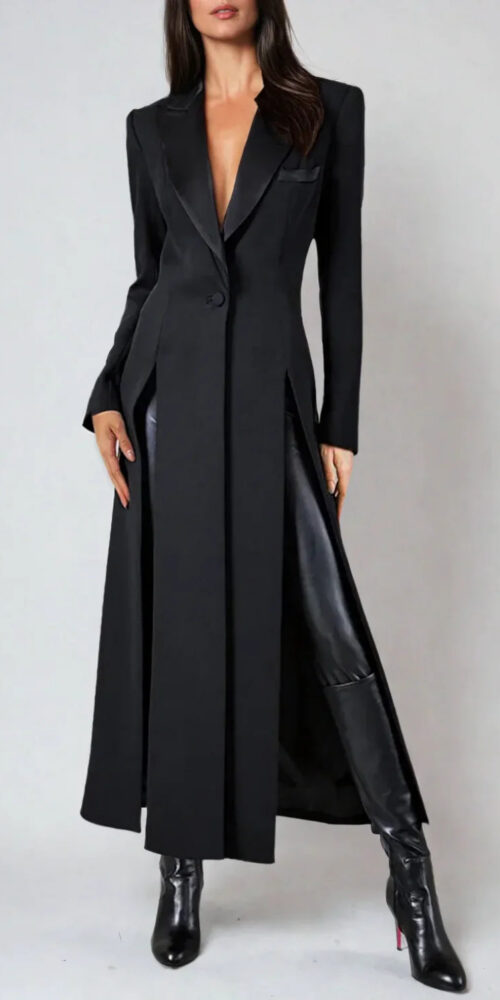 Estelle Lapel Split Coat