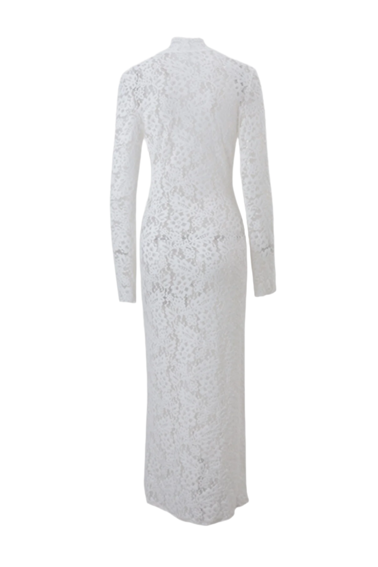 LACE FRONT SPLIT MIDI DRESS FOR WEDDING