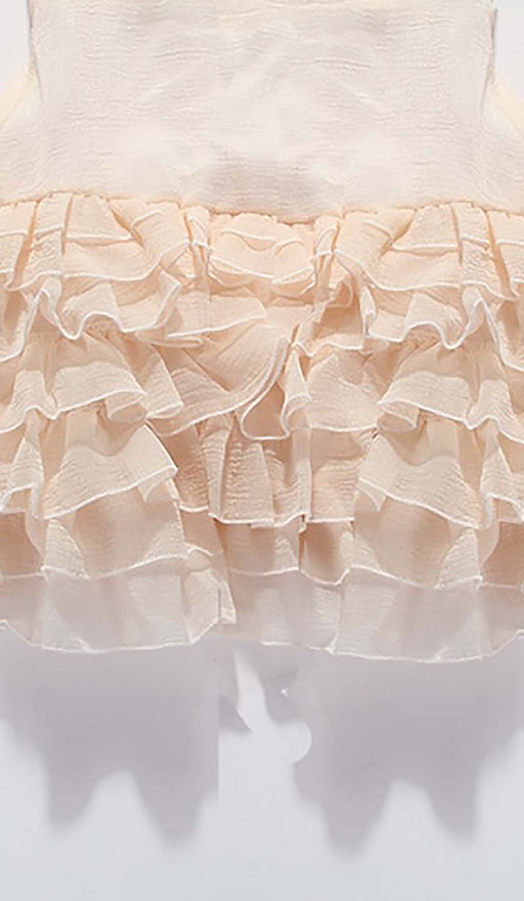 FLARED BUBBLE MINI DRESS WHITE PARTY