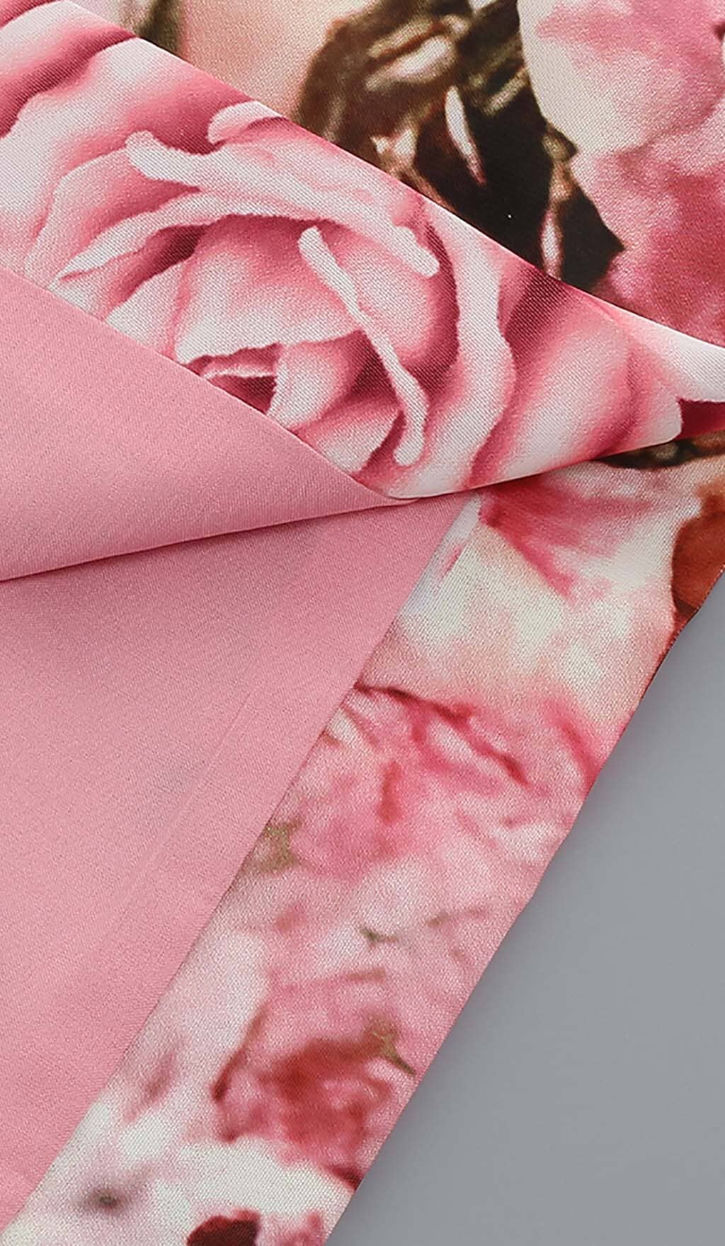 FLORAL PINK TWO PIECE SET FOR PARTIES