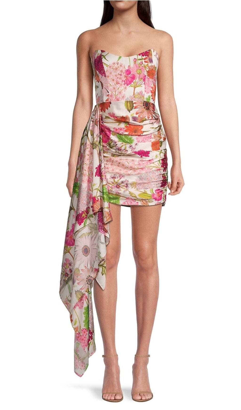 FLORAL CORSET MINI DRESS FOR PARTY