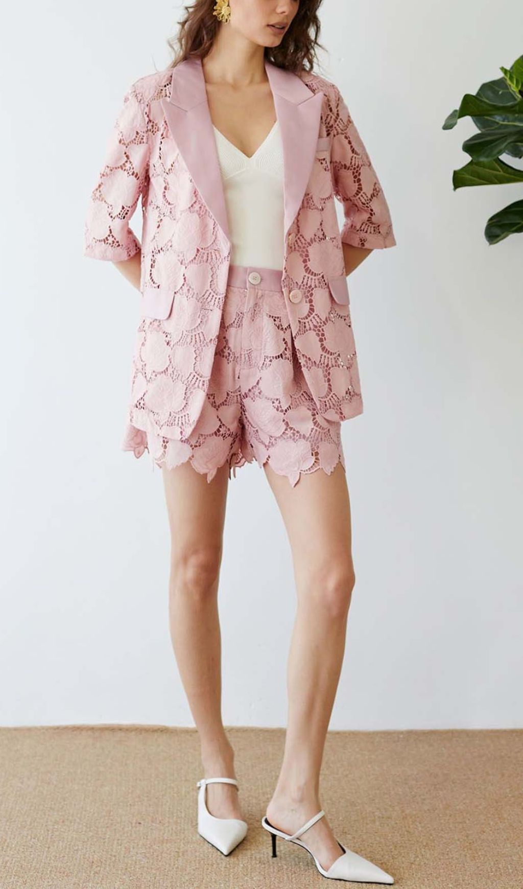 FLORALCUTWORKJACKETDRESSSETINPINK3 FLORAL CUTWORK JACKET DRESS SET PINK WEDDING