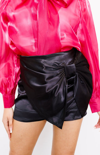 WILD ROSE SATIN MIDI SKIRT FOR EVENTS