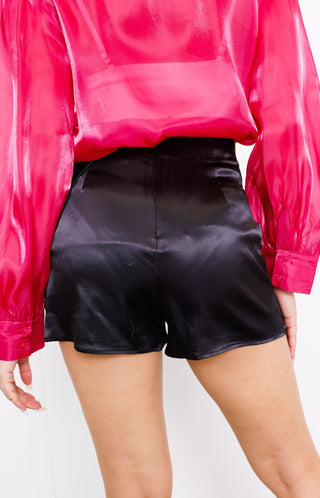 WILD ROSE SATIN MIDI SKIRT FOR EVENTS