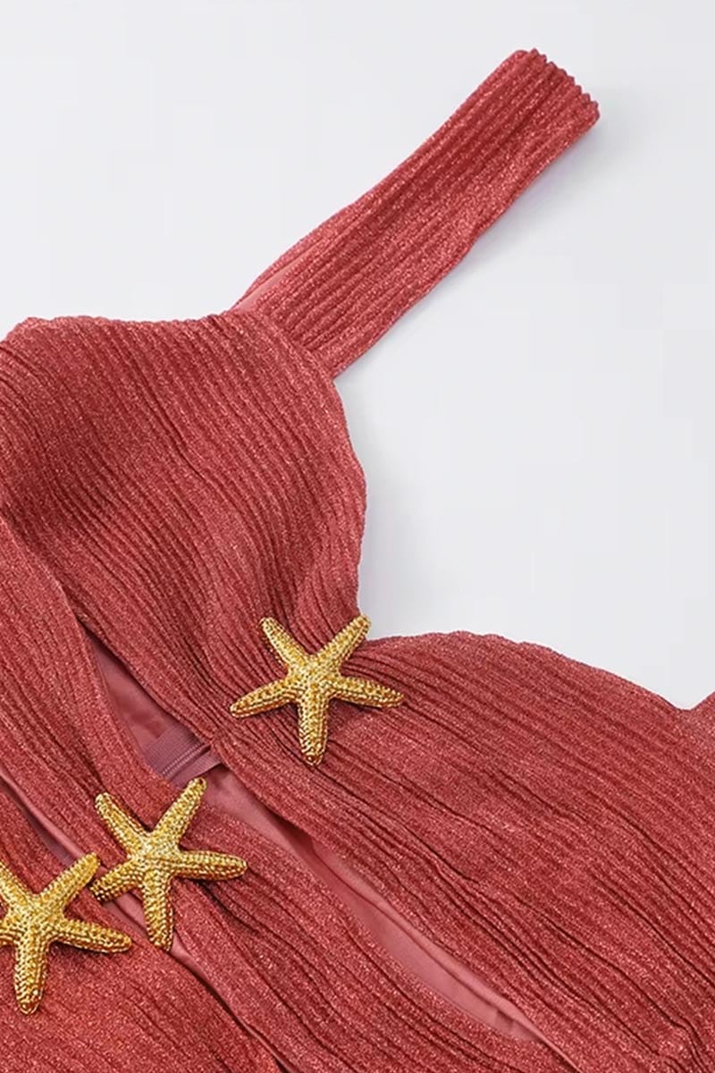 STARFISH CUTOUT MINI DRESS FOR PARTY