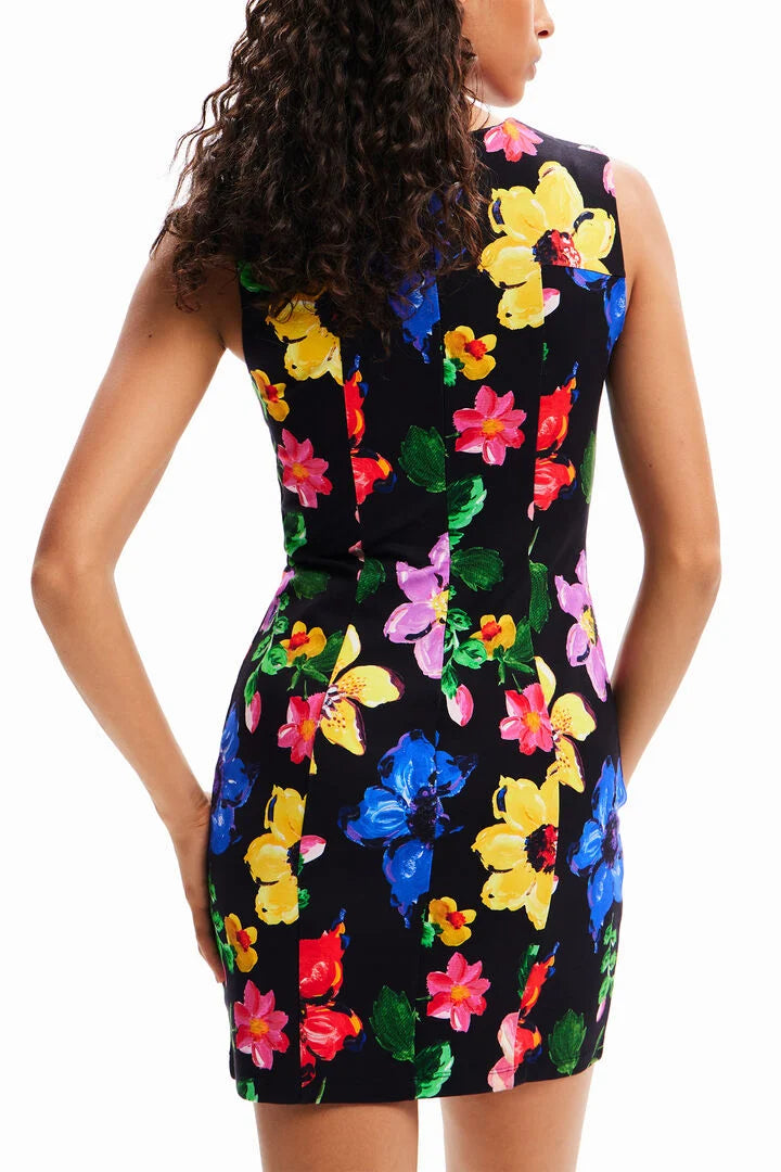 FLORAL LACE MINI DRESS FOR WEDDING GUEST