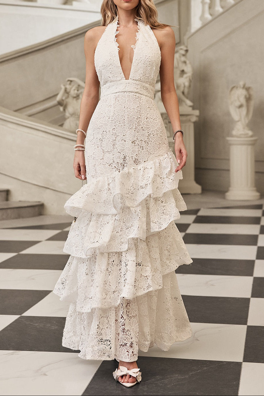 Fyrixel_Halterneck_Ruffle_Tiered_Maxi_Dress_3_e80e7232-310a-4b2c-9975-96e4121f62bf HAZEL WHITE DEEP V HALTER RUFFLE MAXI DRESS