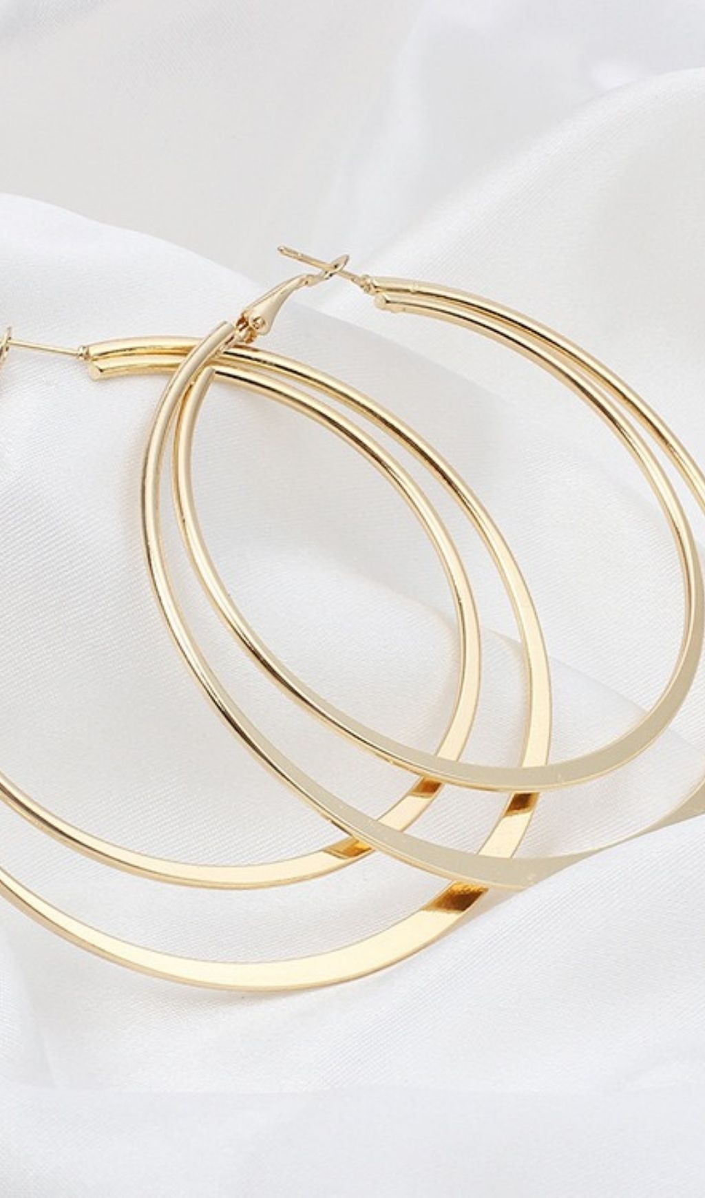 GEOMETRIC DOUBLE CIRCLE EARRINGS FOR PARTY