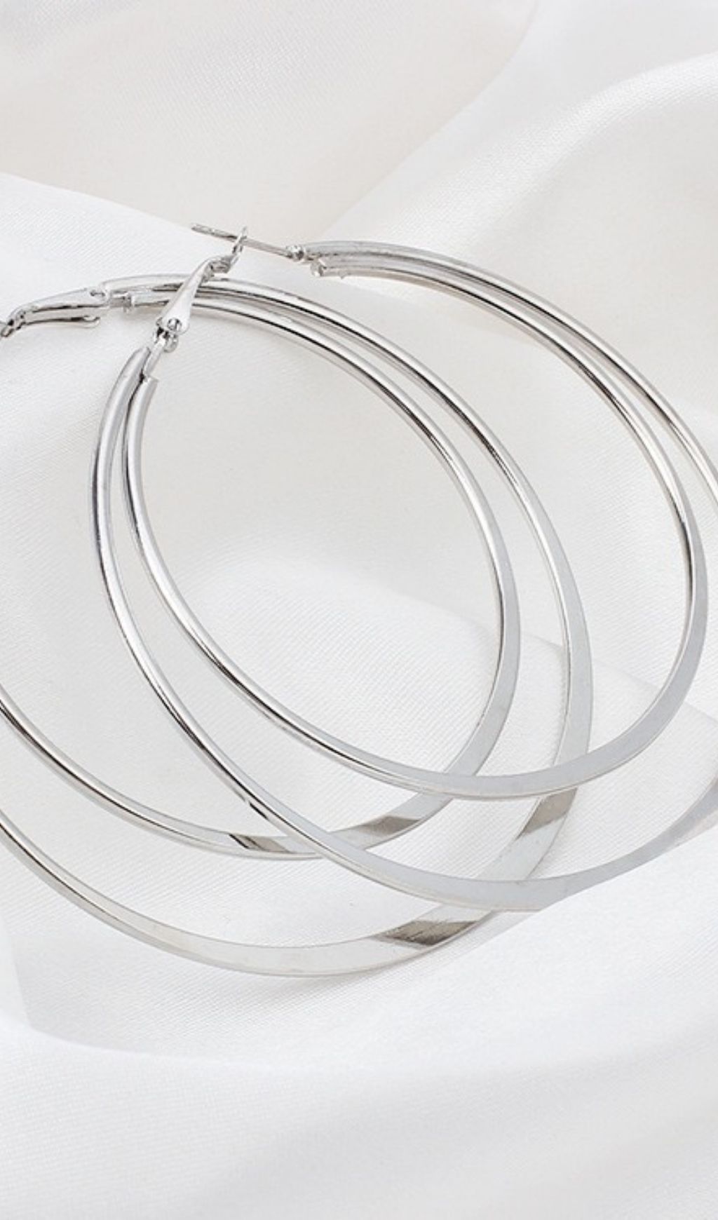 GEOMETRIC DOUBLE CIRCLE EARRINGS FOR PARTY