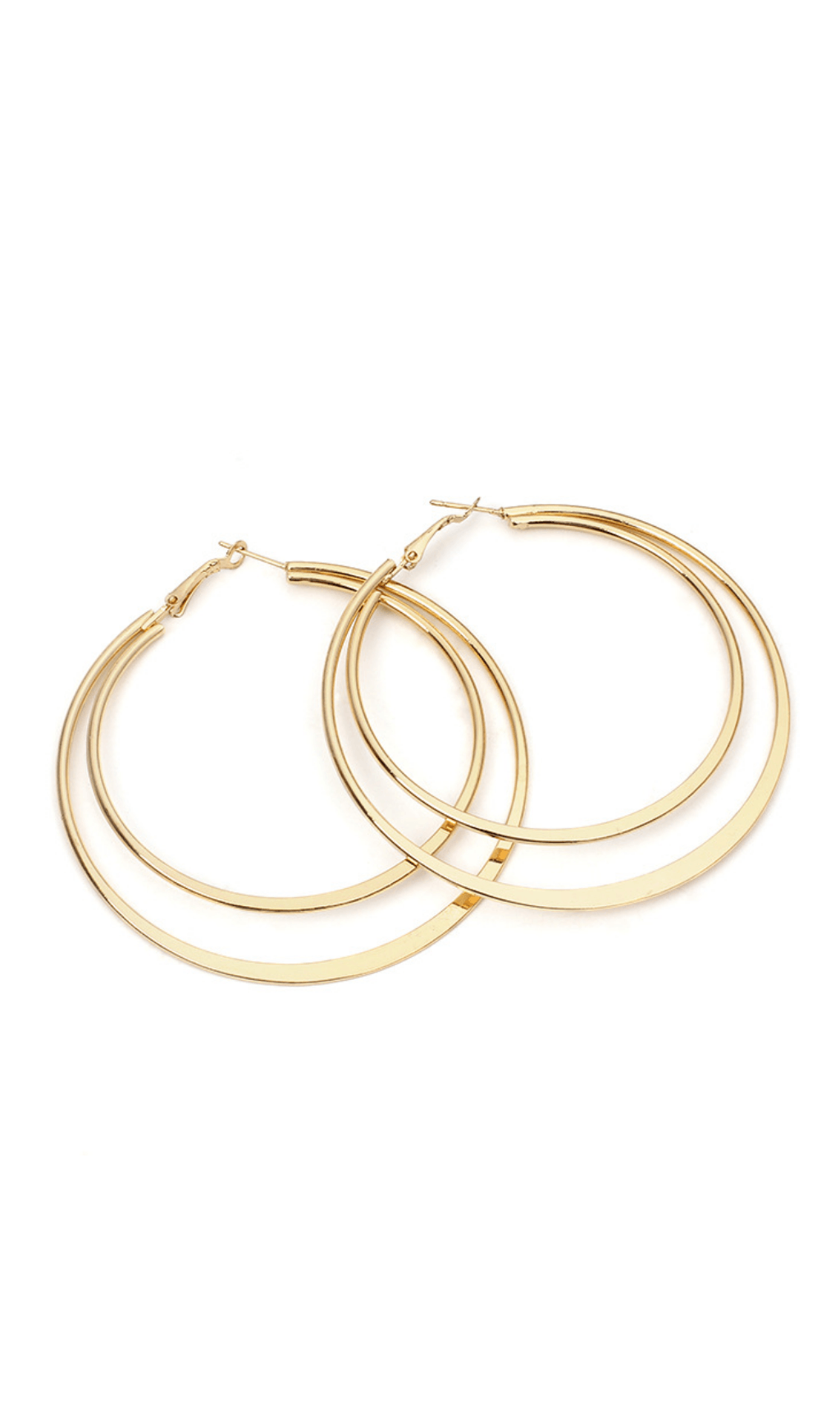 Geometric-large-circle-double-earrings GEOMETRIC DOUBLE CIRCLE EARRINGS FOR PARTY