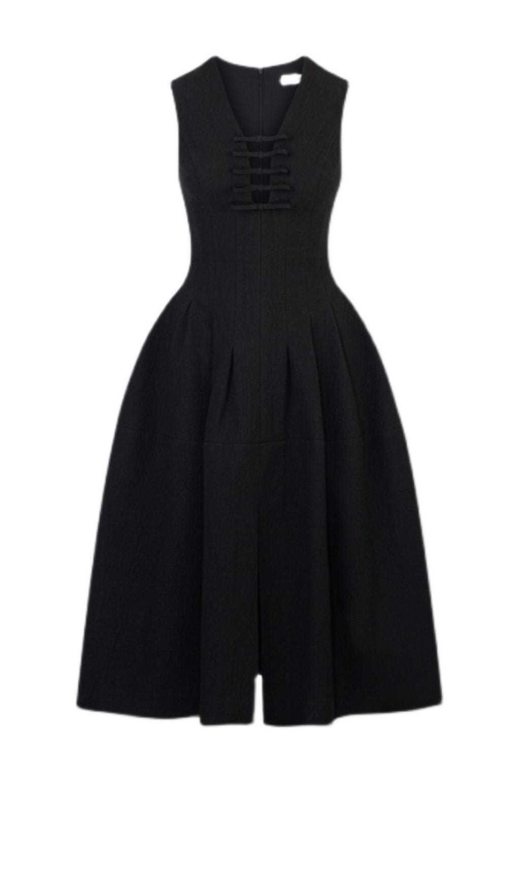 HOLLOW HIGH WAIST A-LINE PARTY DRESS
