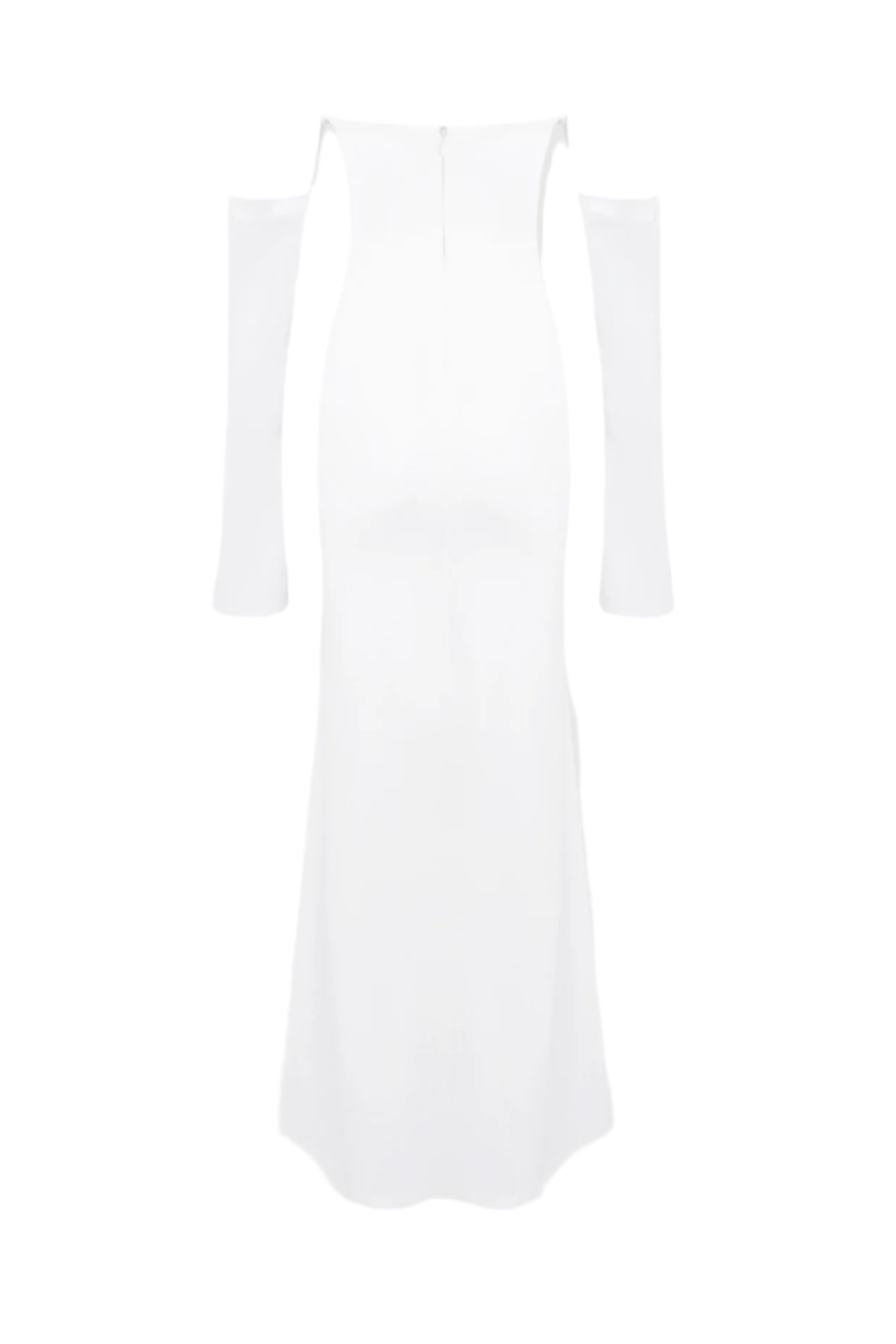 OFF SHOULDER CORSET MAXI DRESS WHITE WEDDING