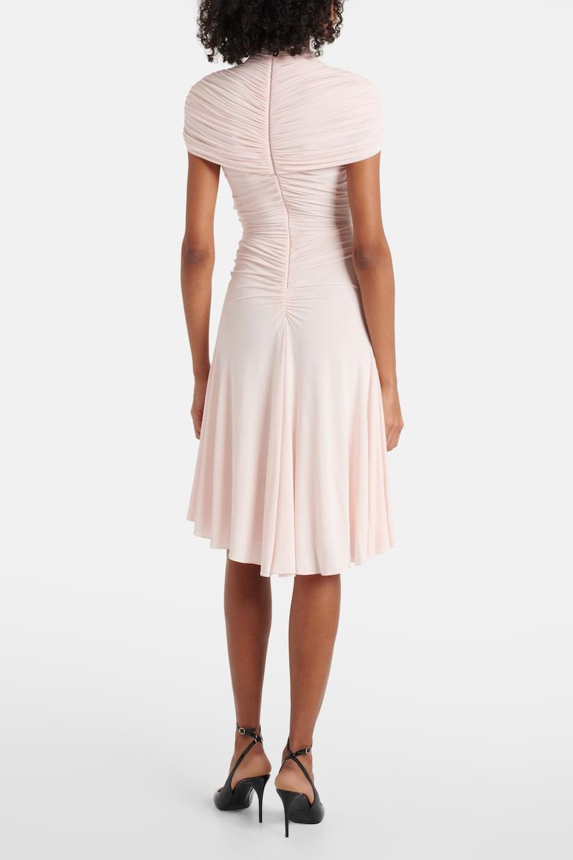 HIRAKU RUCHED MIDI DRESS FOR WEDDING GUEST