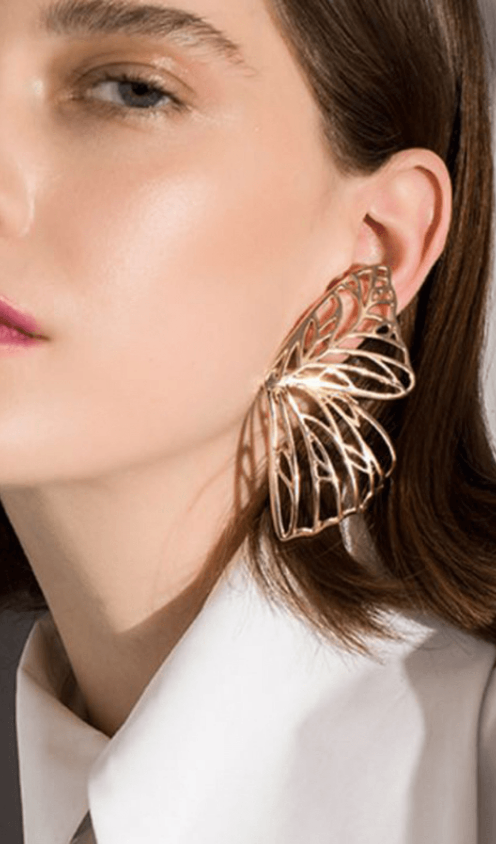 HOLLOW BUTTERFLY ALLOY EARRINGS FOR PARTY