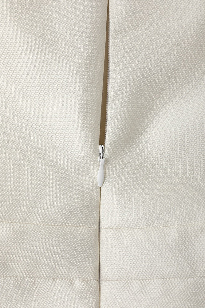 STRAPLESS STRAIGHT NECK MIDI DRESS FOR EVENING