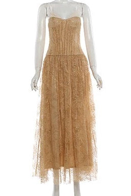 ROSE ASYMMETRIC SPAGHETTI STRAP MAXI DRESS KHAKI