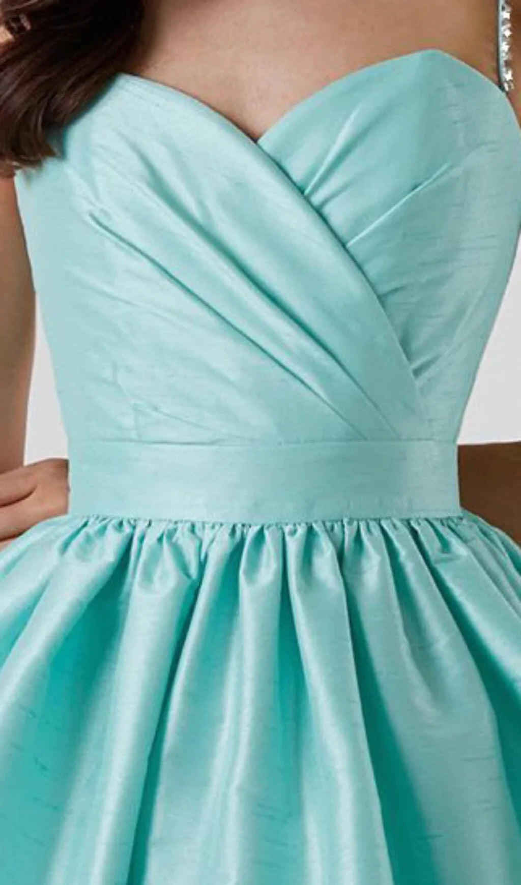 MINT GREEN DIAMOND SUSPENDER DRESS FOR WEDDING GUEST