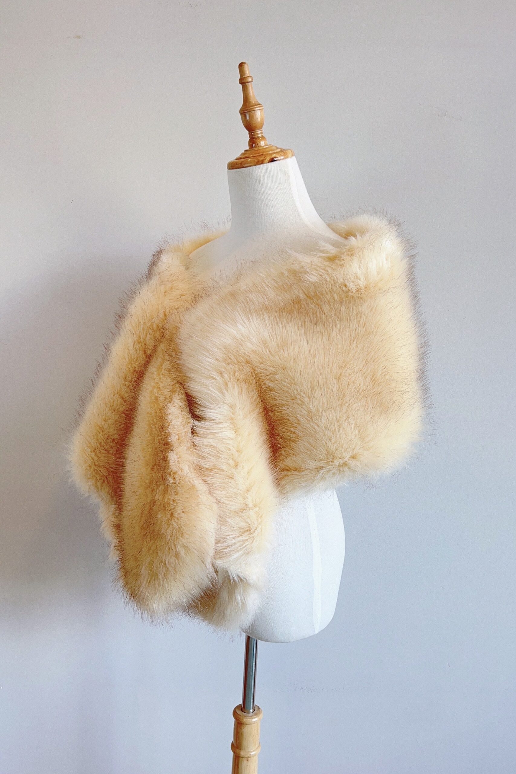 ISABEL FUR SHAWL FOR WEDDING EVENING WRAP