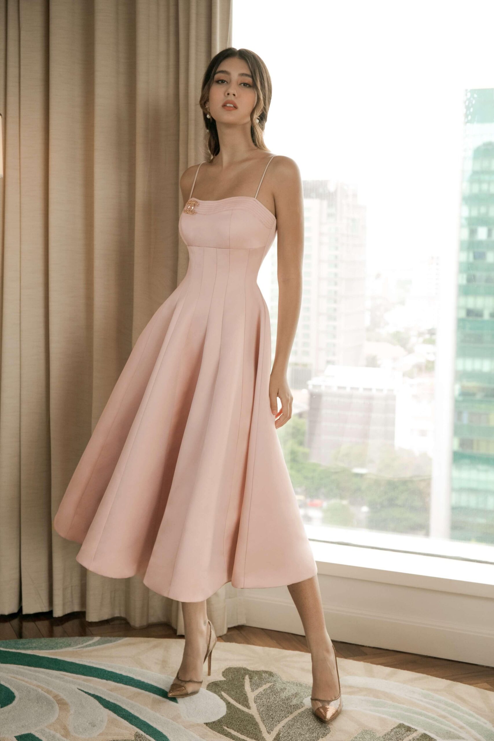 ANGELICA SLEEVELESS MIDI DRESS, COCKTAIL PARTY