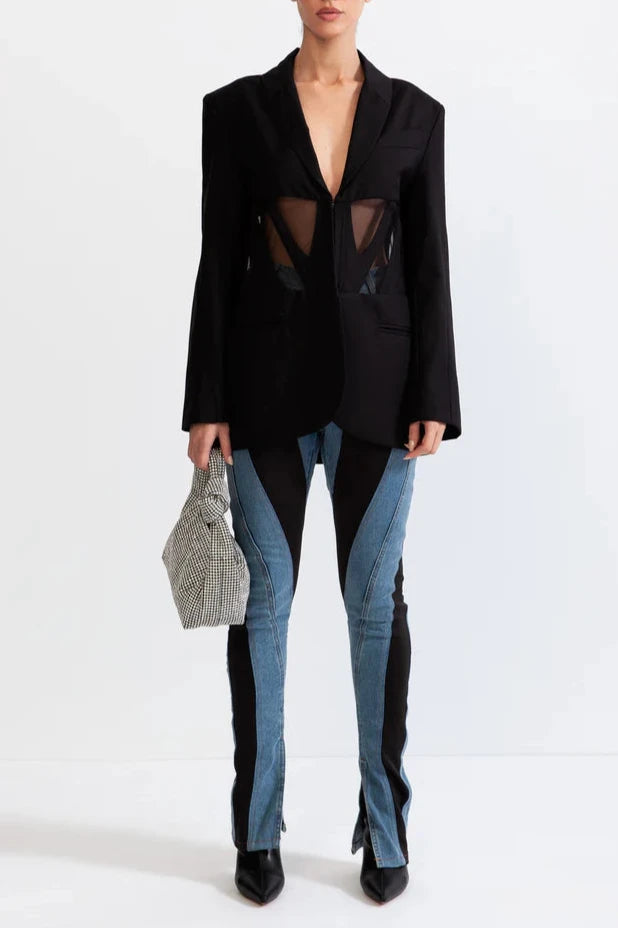 IMG_5516-Edit PATCHWORK BLACK BLAZER FOR WORK & PARTY