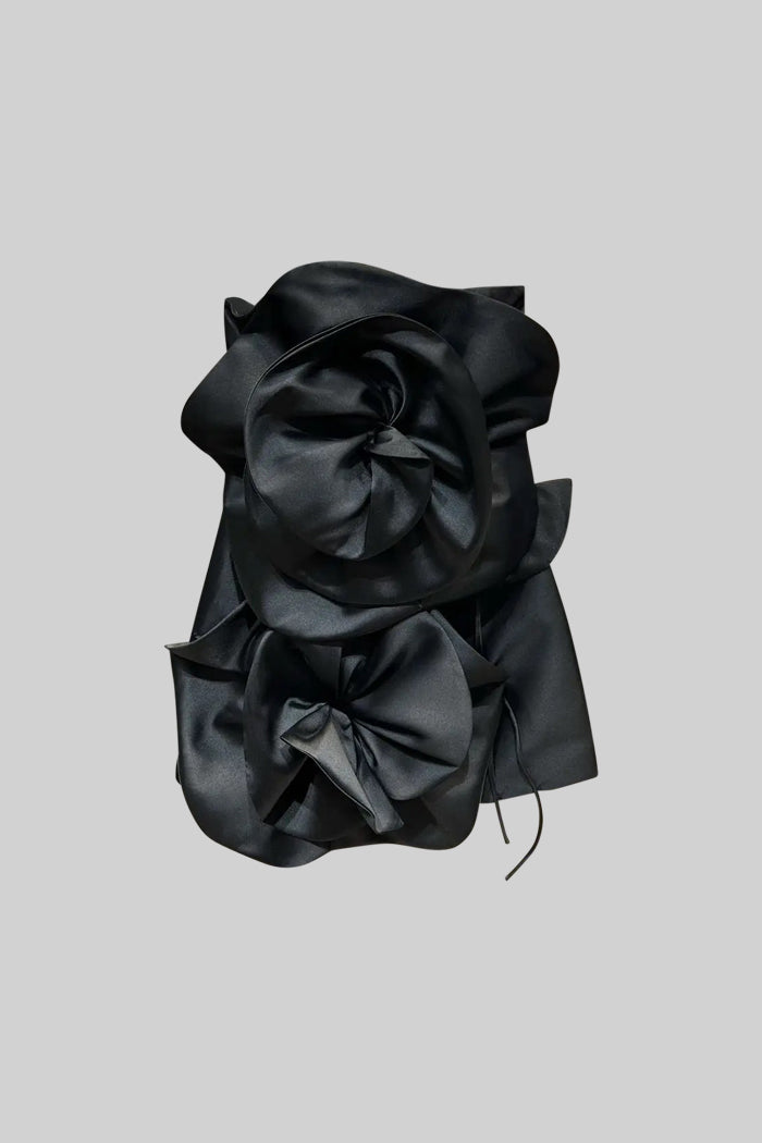 VOLUPTUOUS FLORAL DRESS, BLACK - BODYCON