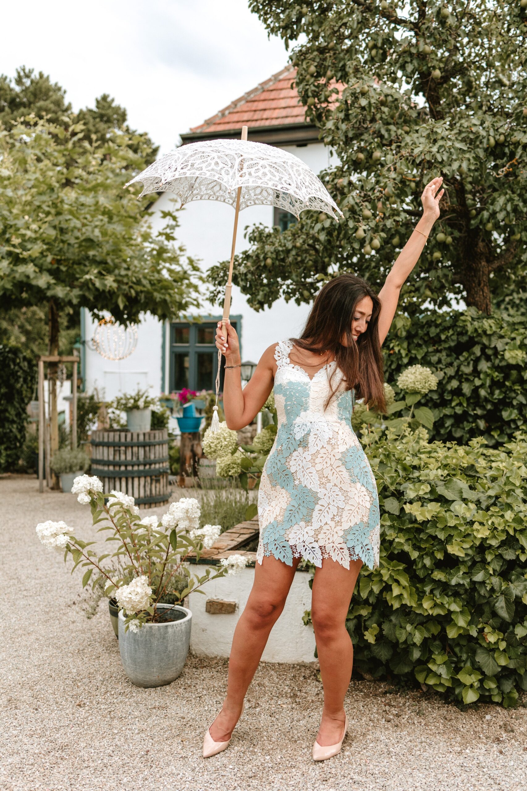 Hilda | Guipure Lace Mini Dress