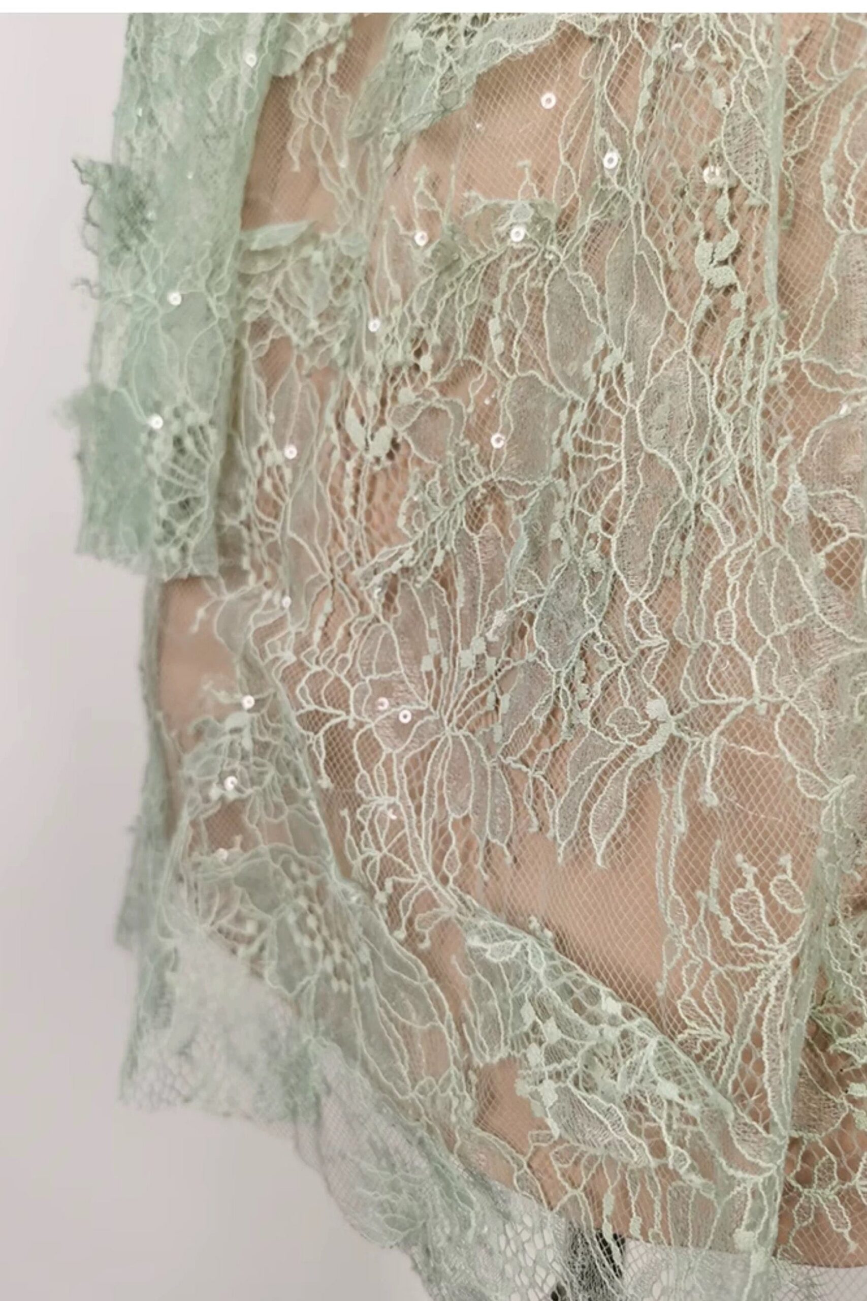 FLARE LACE CUT-OUT MINI DRESS FOR PARTY