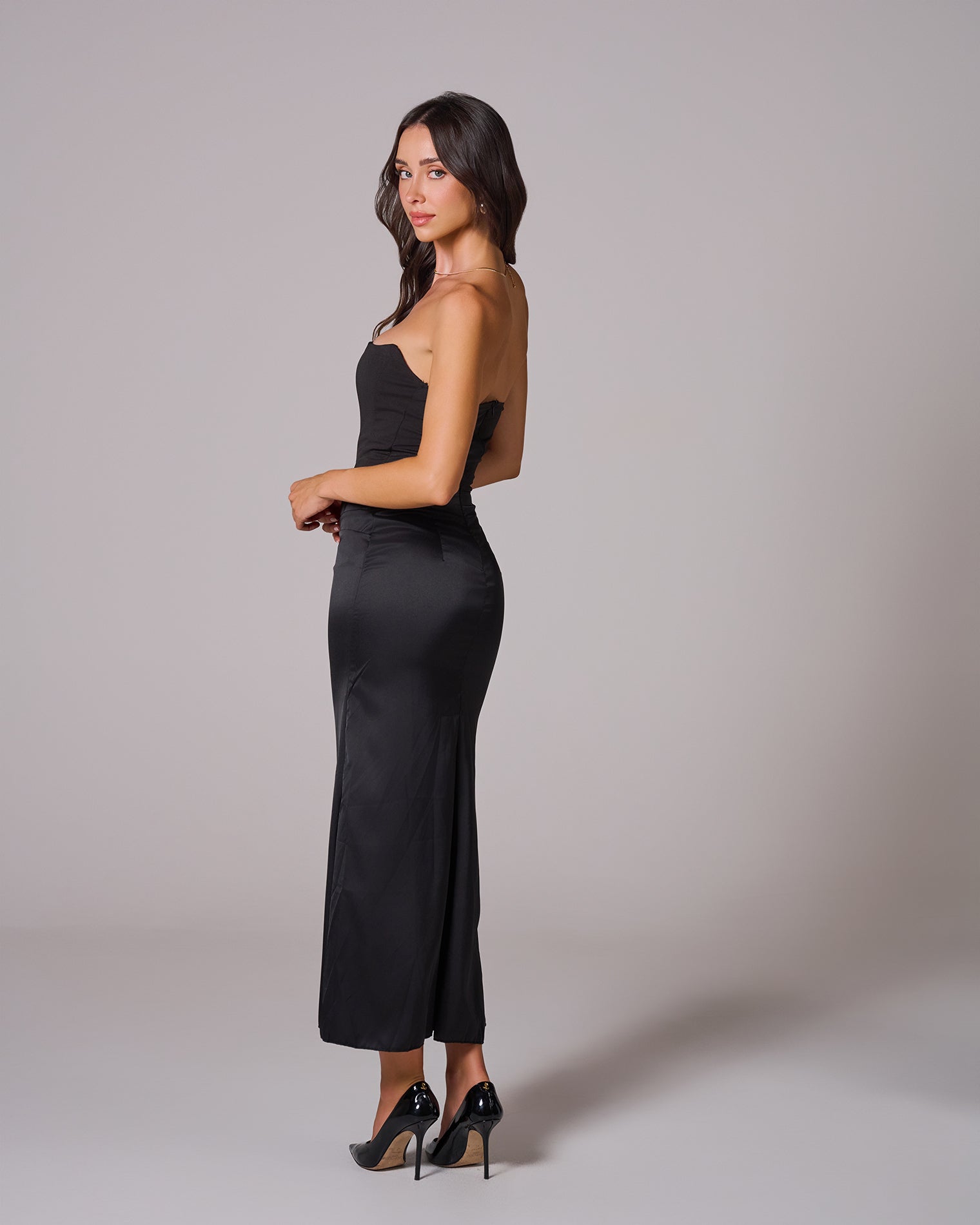 ISABELLE CORSET MAXI DRESS EVENING SILHOUETTE
