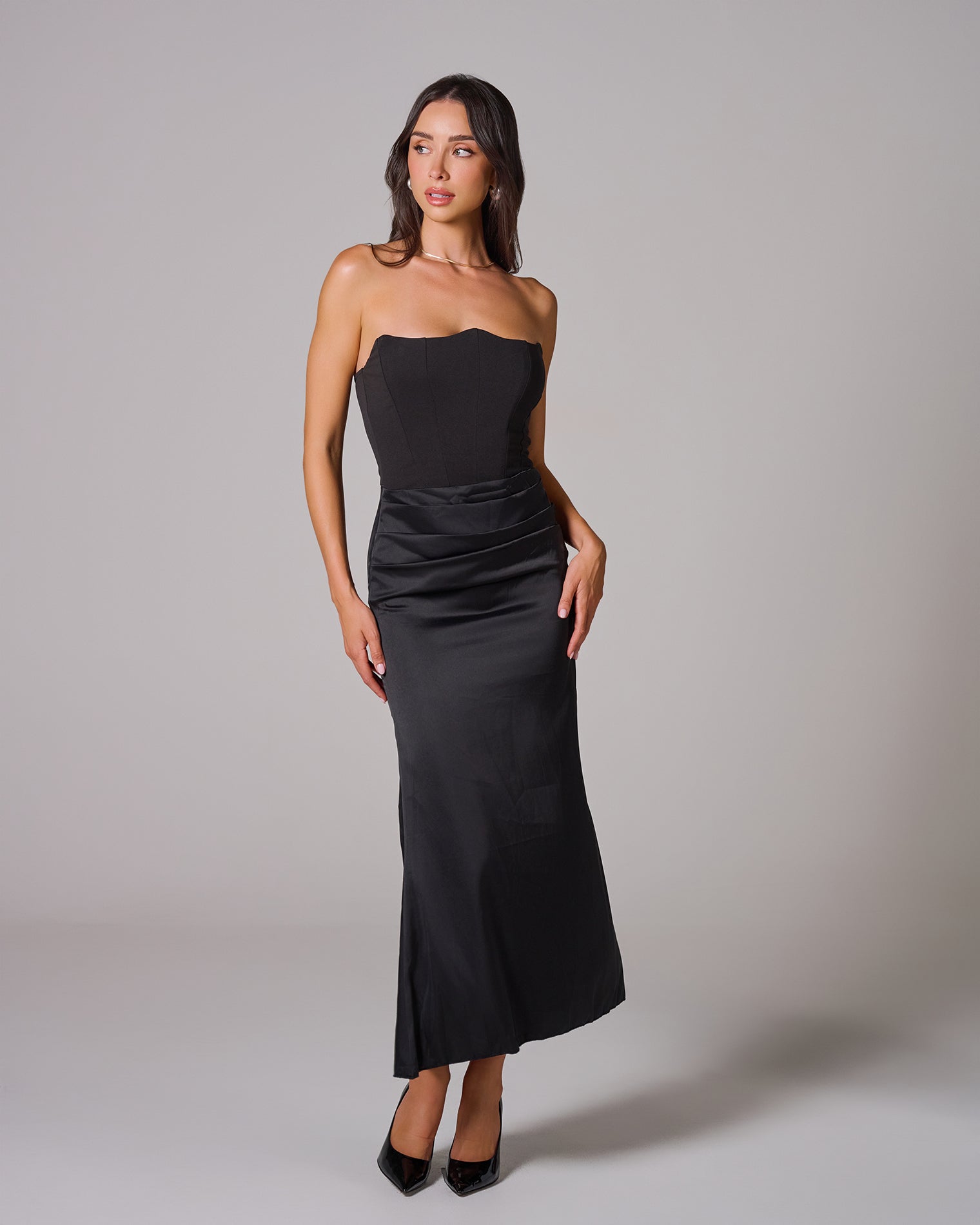 ISABELLE CORSET MAXI DRESS EVENING SILHOUETTE