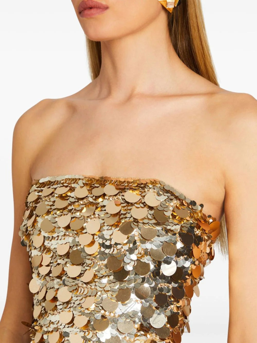 SEQUIN STRAPLESS MINI DRESS FOR PARTY NIGHT