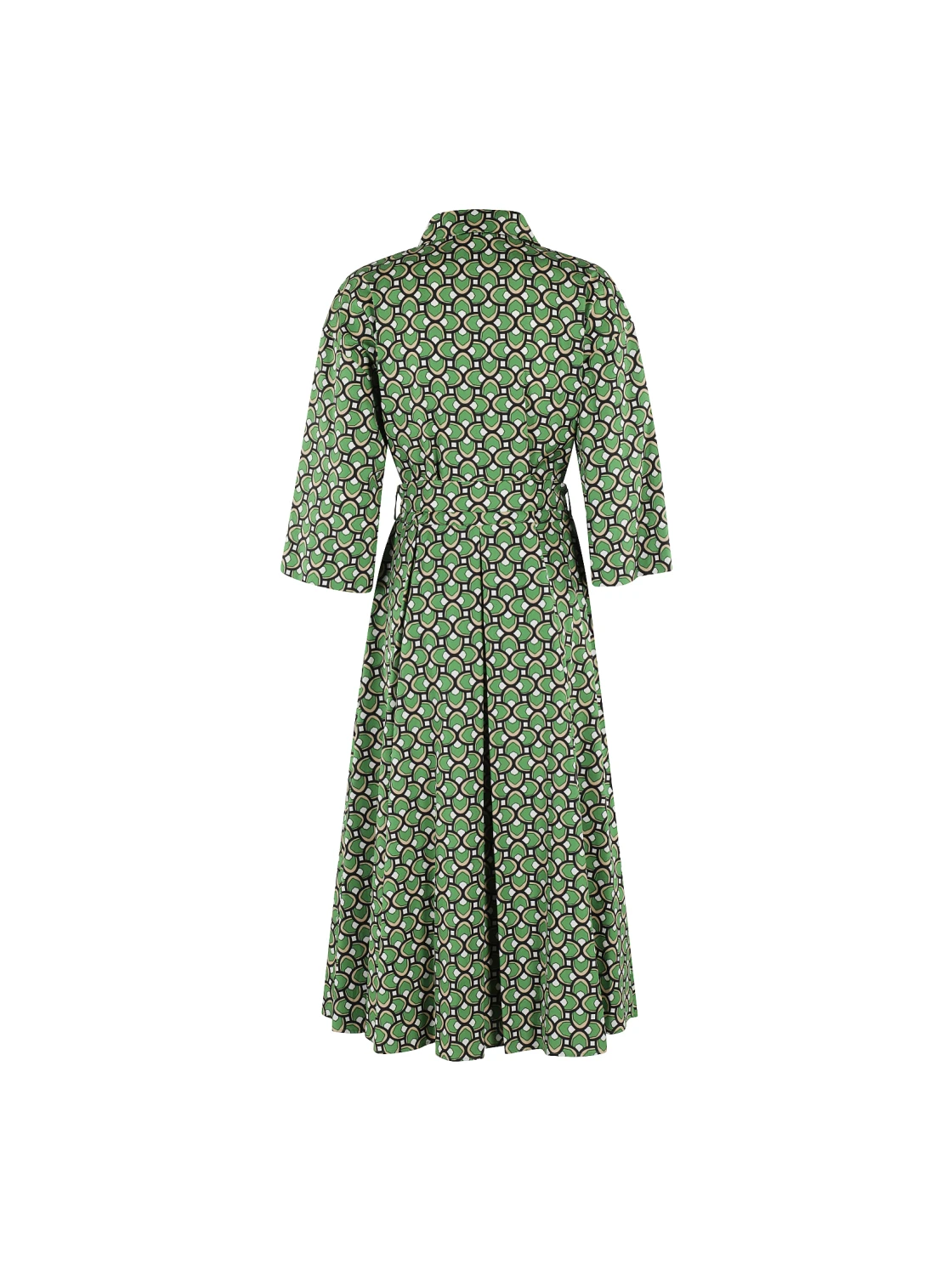 VARENNA COTTON SHIRT DRESS – GREEN