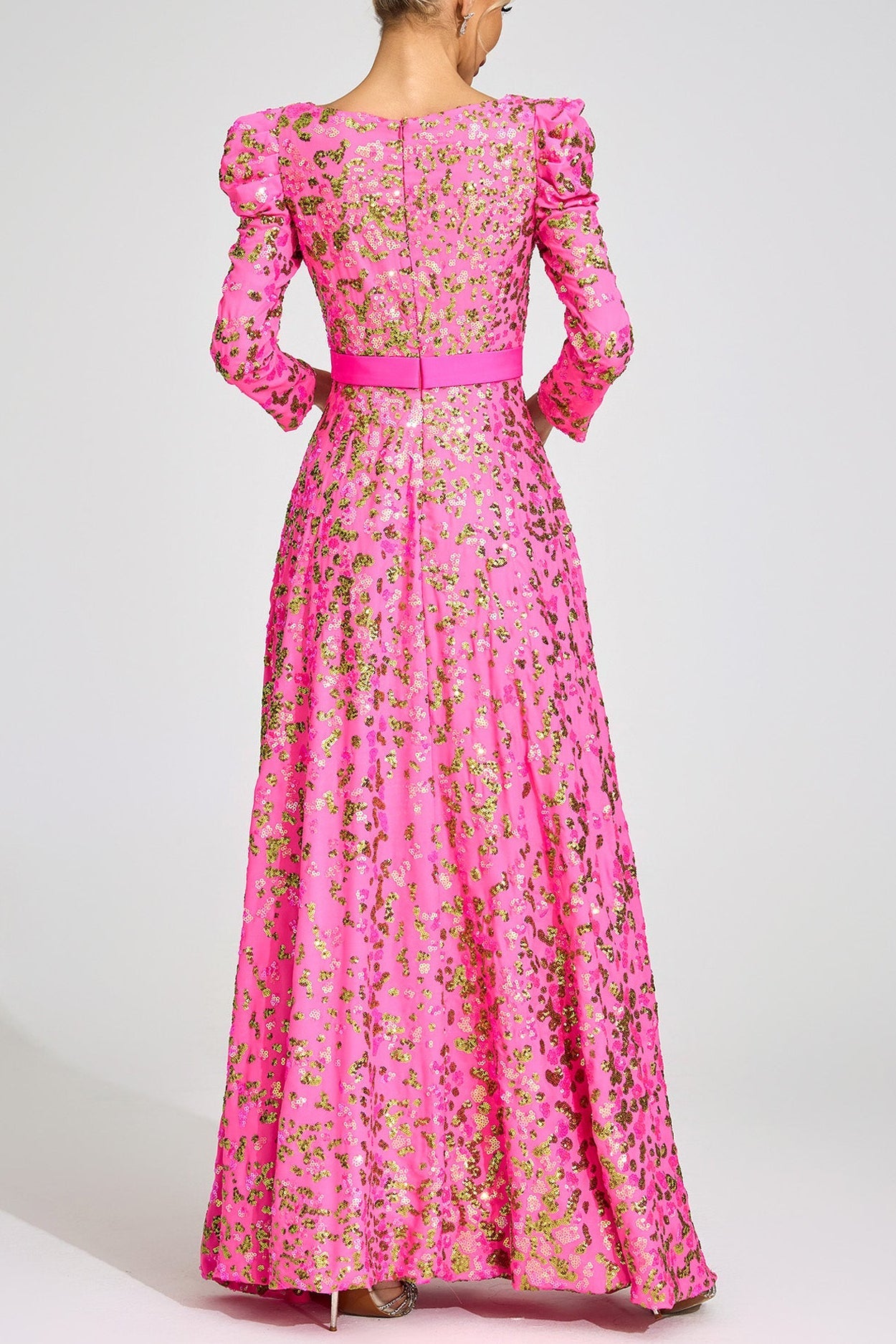 ZENOBIA ROSE RED SEQUIN MAXI DRESS