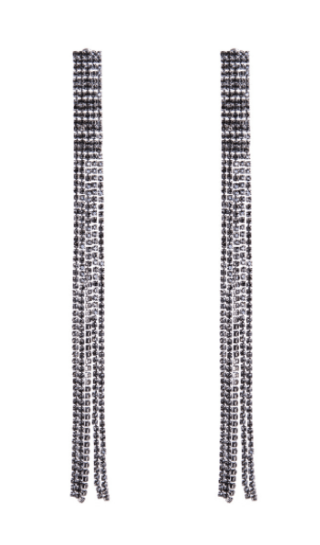 INLAID DIAMOND TASSEL DROP EARRINGS FOR WEDDING