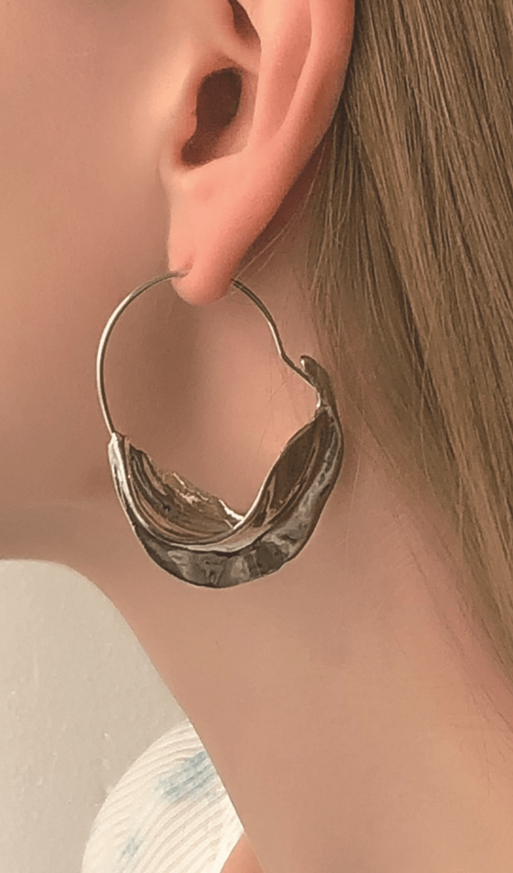 IRREGULAR LEAF DROP EARRINGS FOR WEDDING