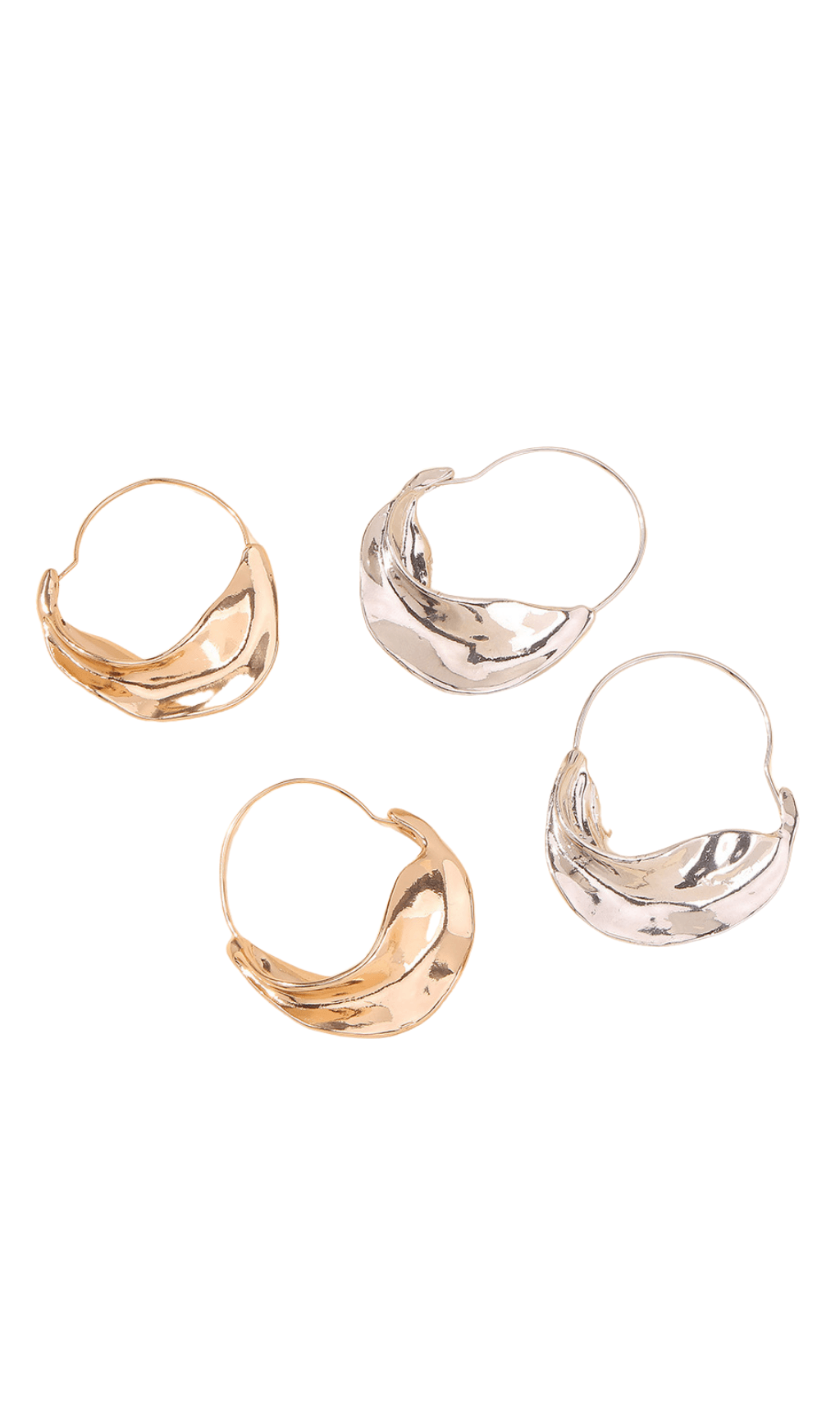 IRREGULAR LEAF DROP EARRINGS FOR WEDDING