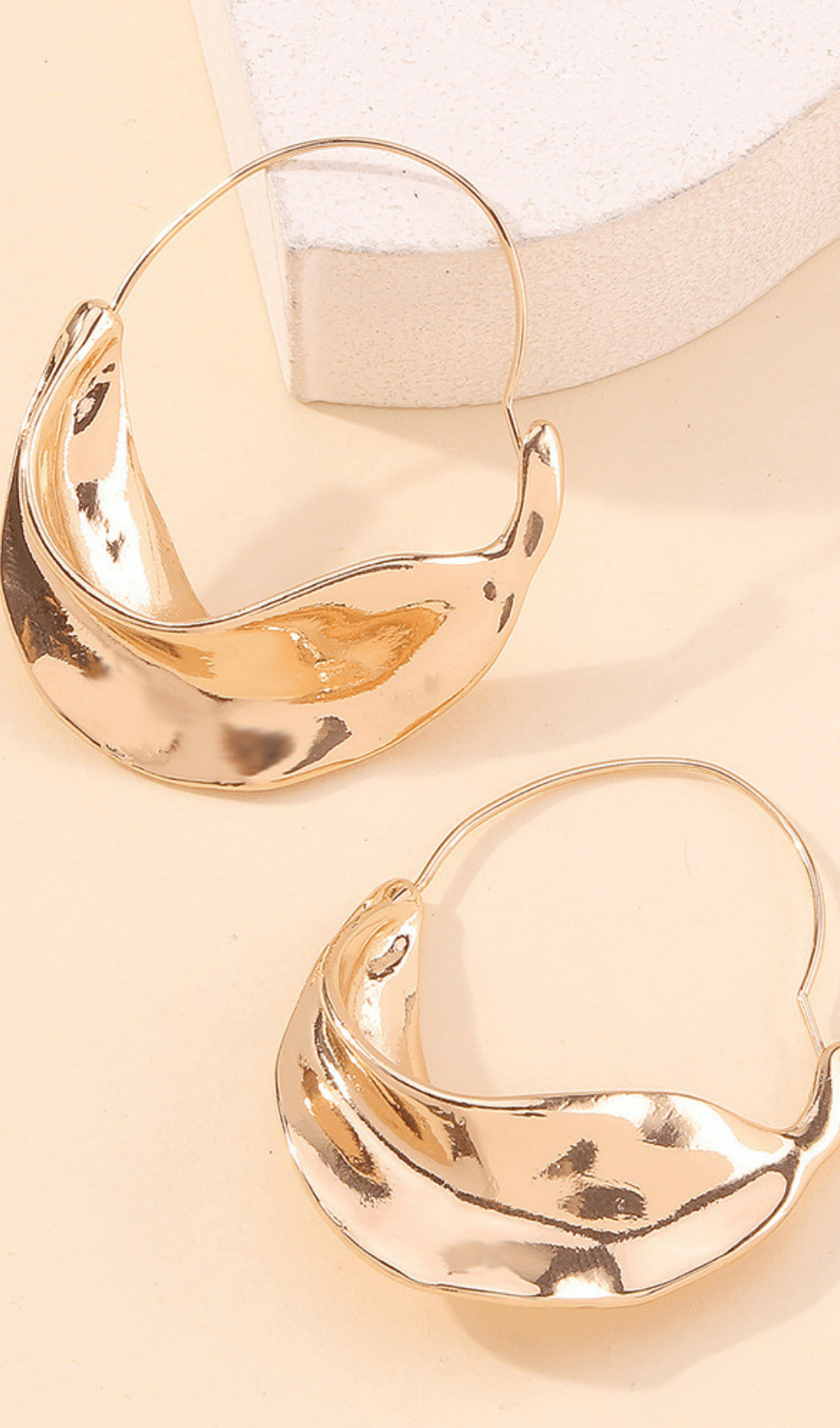 IRREGULAR LEAF DROP EARRINGS FOR WEDDING