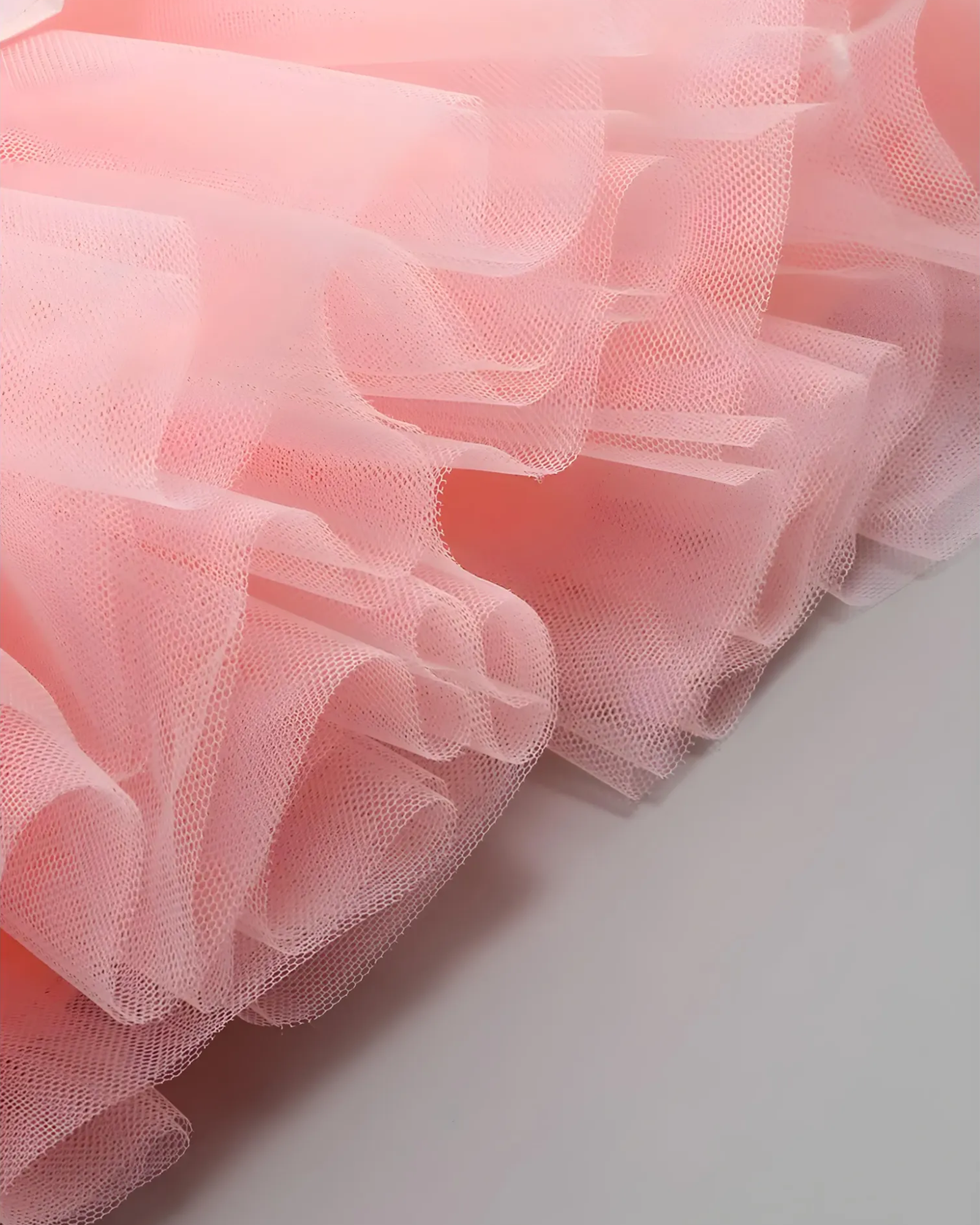 SATIN CORSET TULLE A-LINE MIDI DRESS - BABY PINK