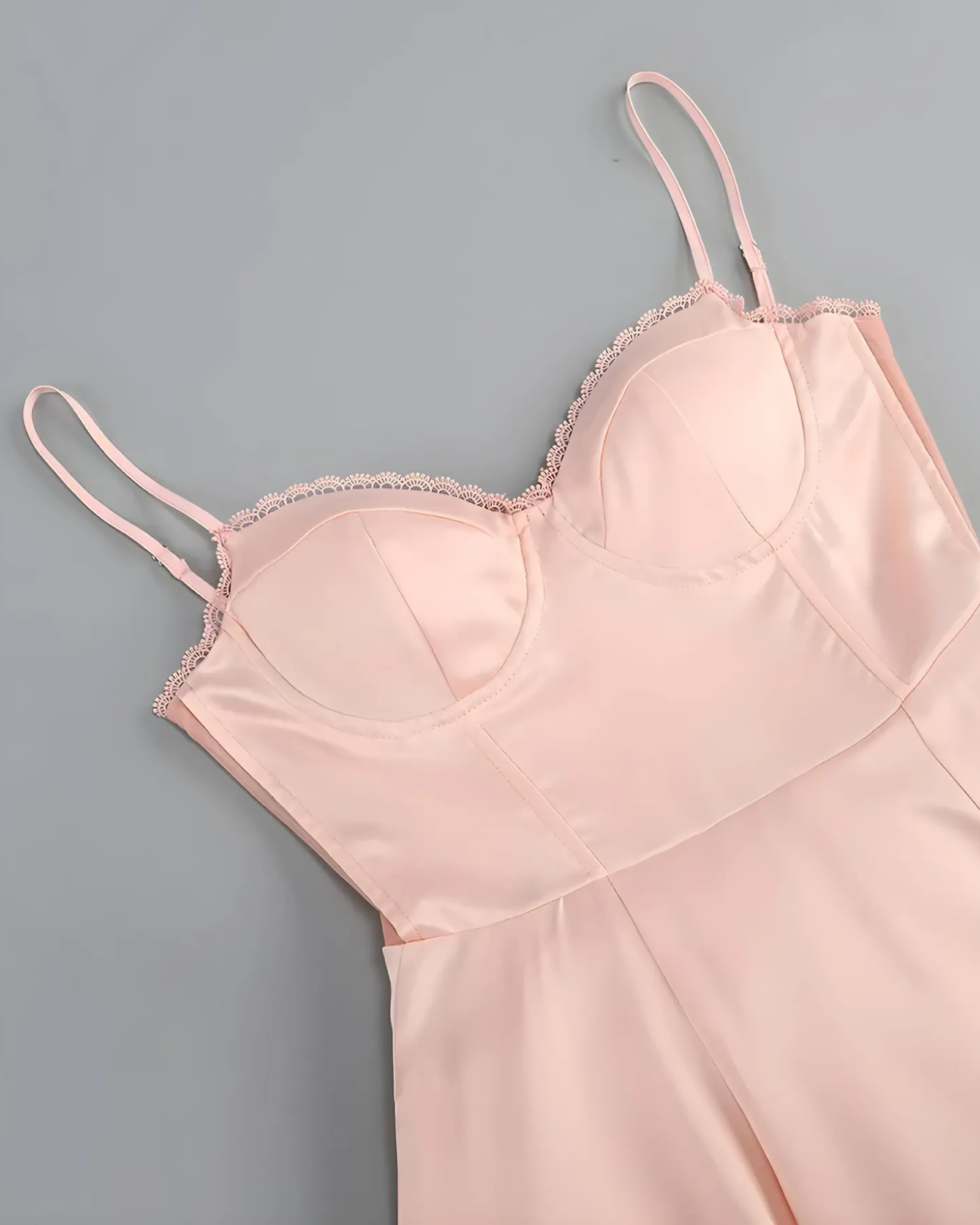 SATIN CORSET TULLE A-LINE MIDI DRESS - BABY PINK