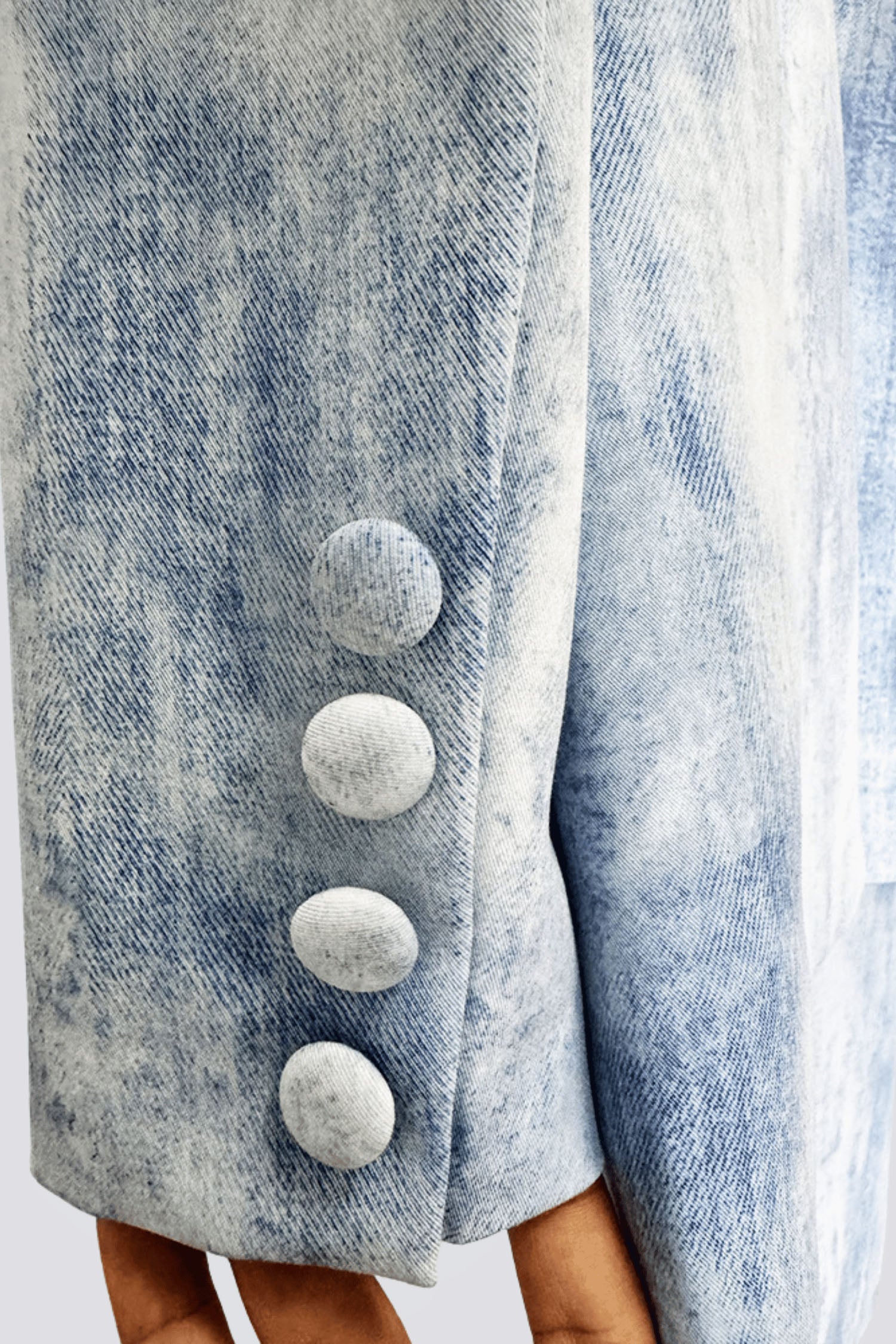 ISLETA PRINT BLAZER SET - BLUE FORMAL PARTY SUIT