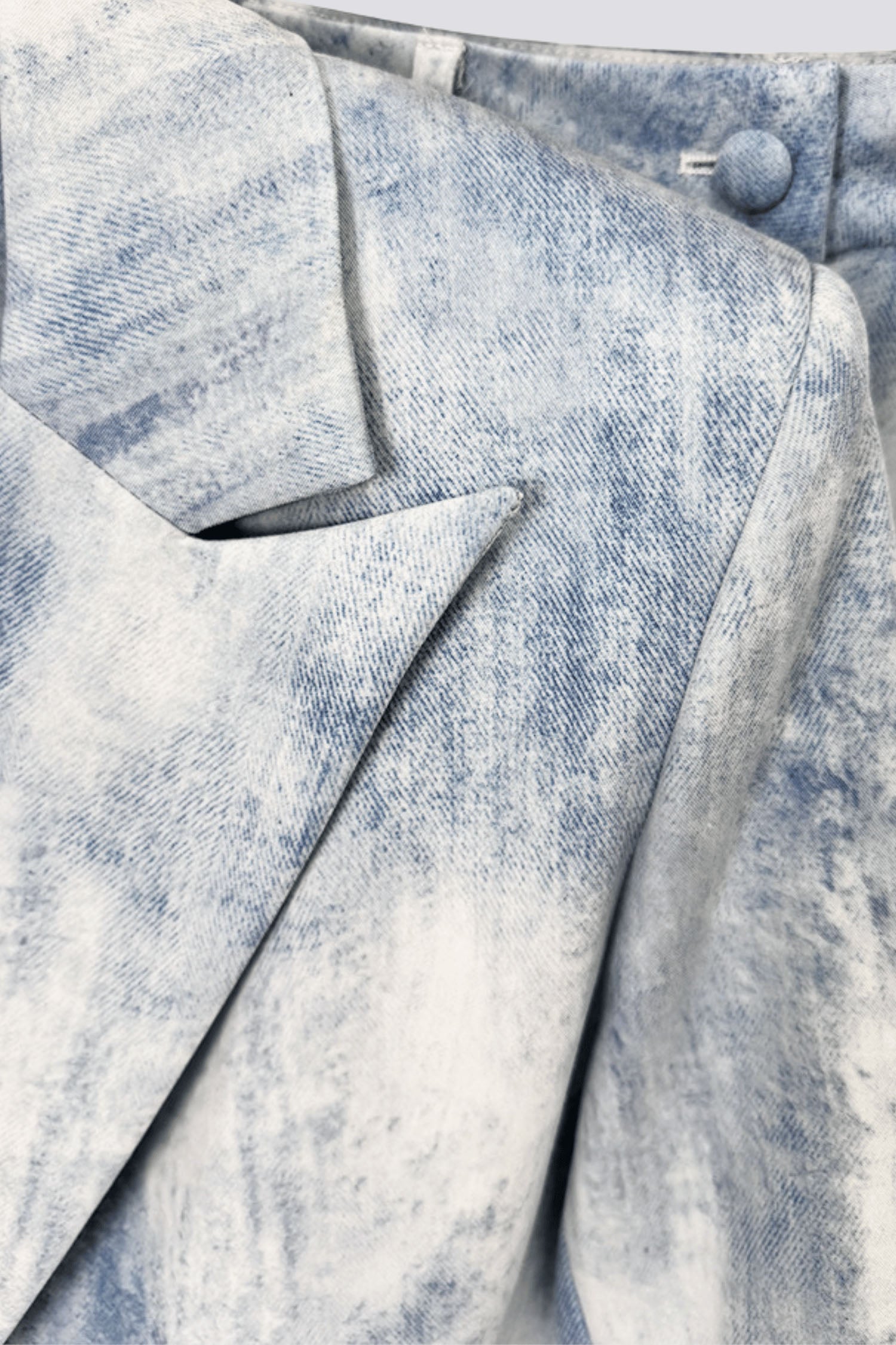 ISLETA PRINT BLAZER SET - BLUE FORMAL PARTY SUIT
