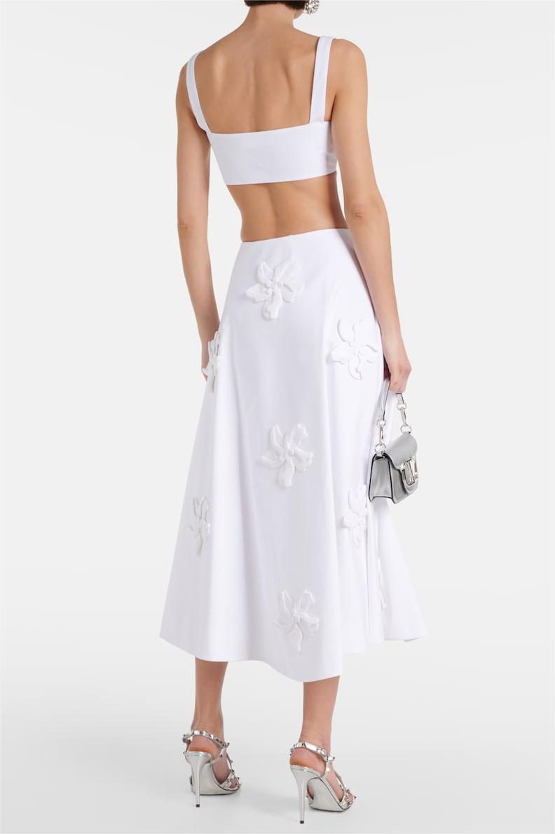 3D FLORAL HIGH WAIST SKIRT FOR PARTY