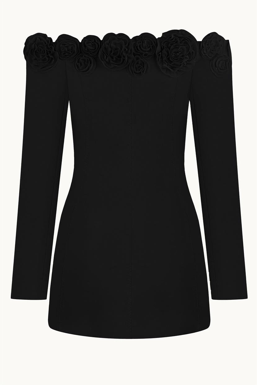 3D FLORAL OFF-SHOULDER MINI DRESS, PARTY
