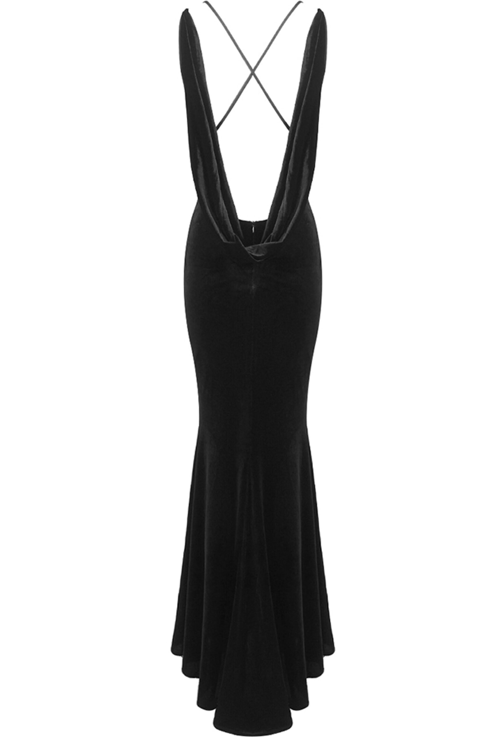 3D FLORAL VELVET SLEEVELESS MAXI DRESS