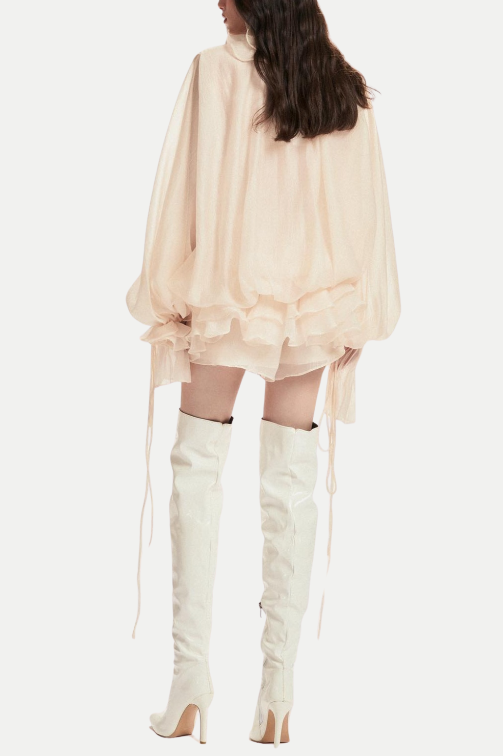 JAKETTA FLORAL RUFFLE MINI DRESS