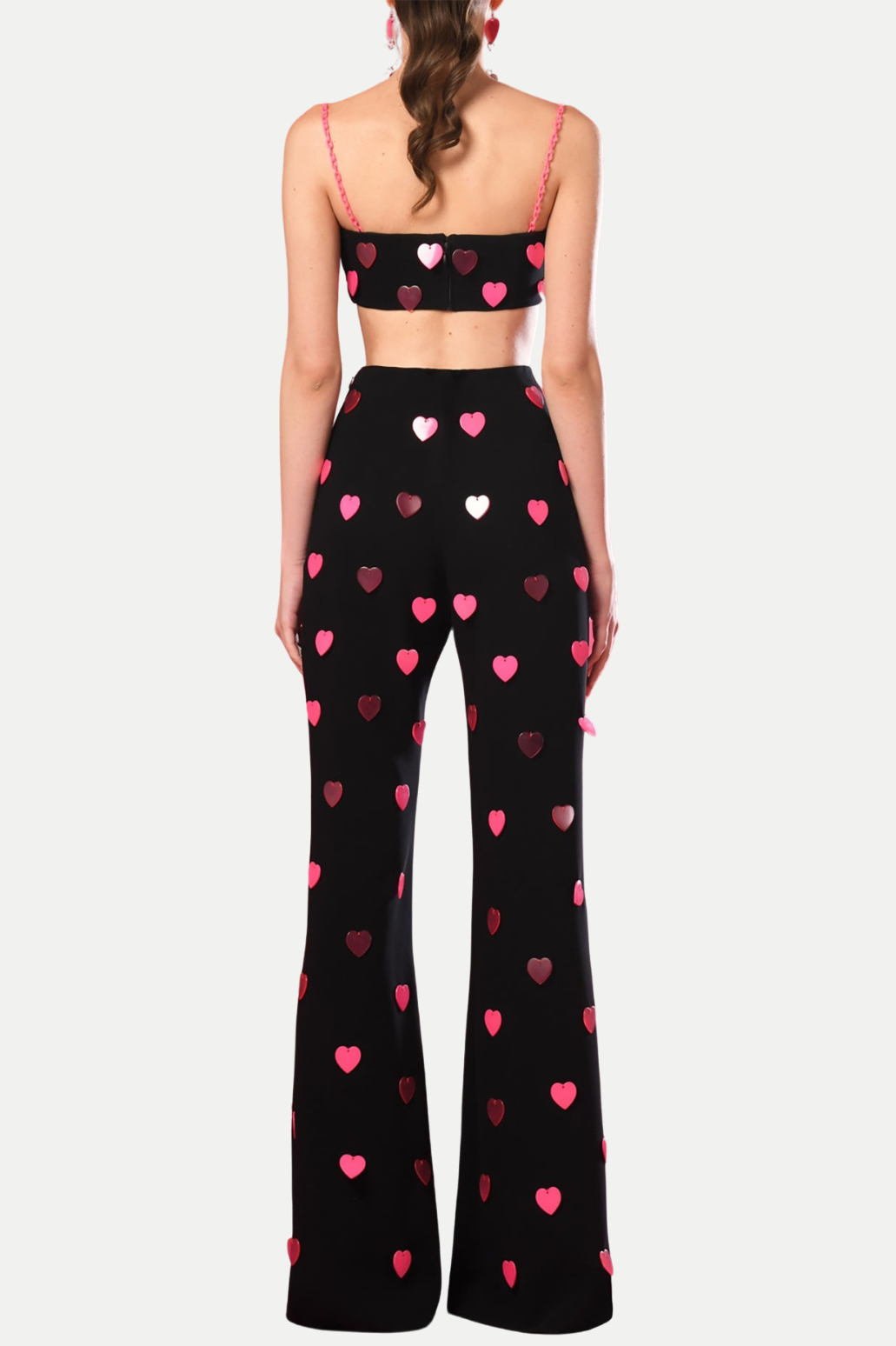 SEQUIN HEART TWO PIECE SET - PARTY OUTFIT