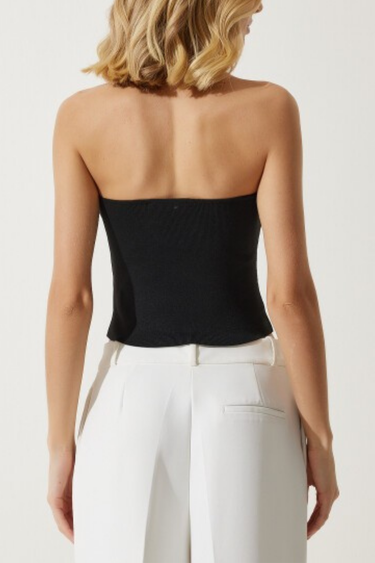 JAYDA STRAPLESS FLOWER TOP FOR SUMMER PARTIES