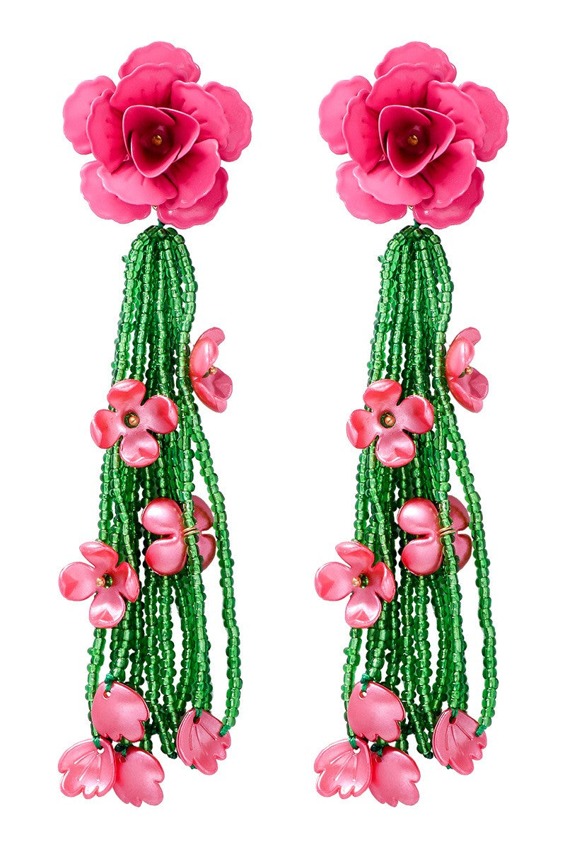 JocelynFloralBeadEarrings_9 JOCELYN FLORAL BEAD DROP EARRINGS FOR WEDDING